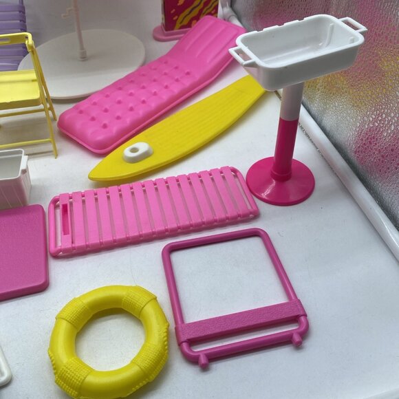 Vintage Barbie Furniture 1980’s Beach Patio Mixed Lot - Picture 5 of 9